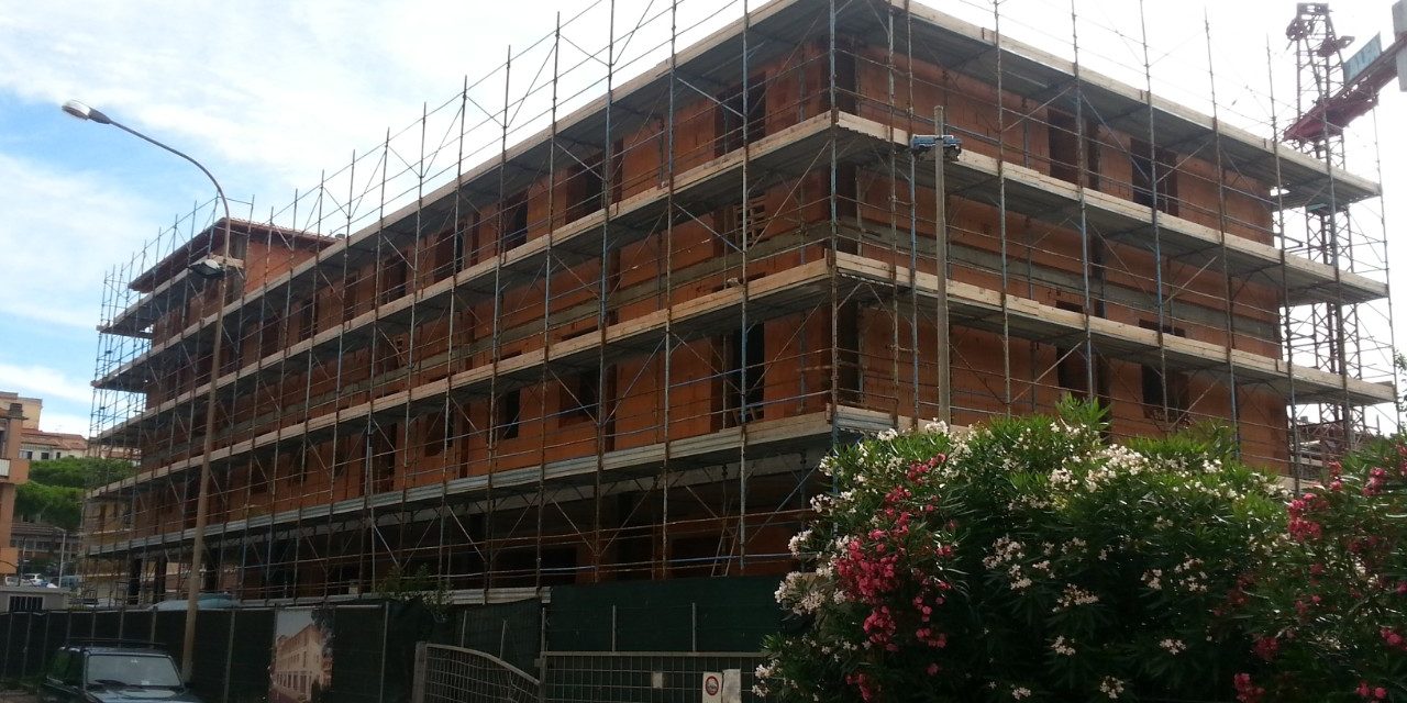 Building site Pardi architect Isola d'Elba new construction with Porotherm BIO PLAN 45 T