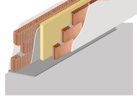 Double wall section of acoustic axonometry