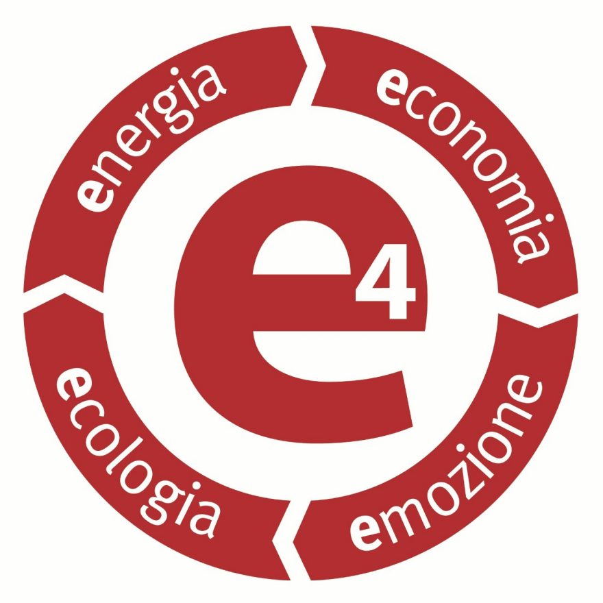 Logo e4 in Italian language