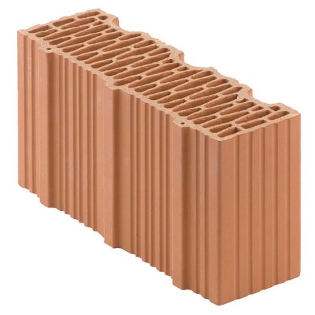 Porotherm BIO inc, mezzo blocco in laterizio a incastro BIO da 38 per murature da tamponamento.  Ideale per un isolamento termico e sano nel rispetto dell'ambiente. 