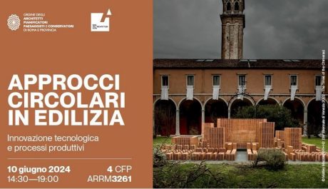 Banner convegno approcci circolari in edilizia