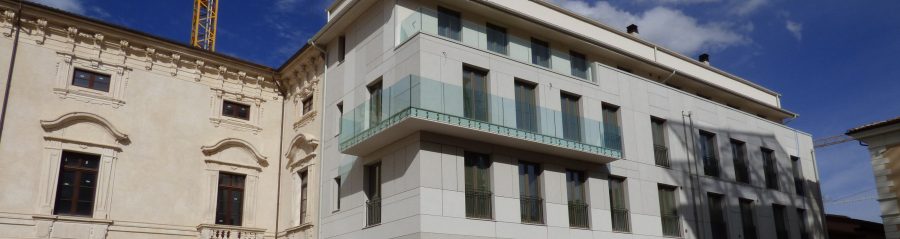 Ristrutturazione esterna di un residence nel centro storico de L'Aquila con Porotherm BIO PLAN 38 T-0,09