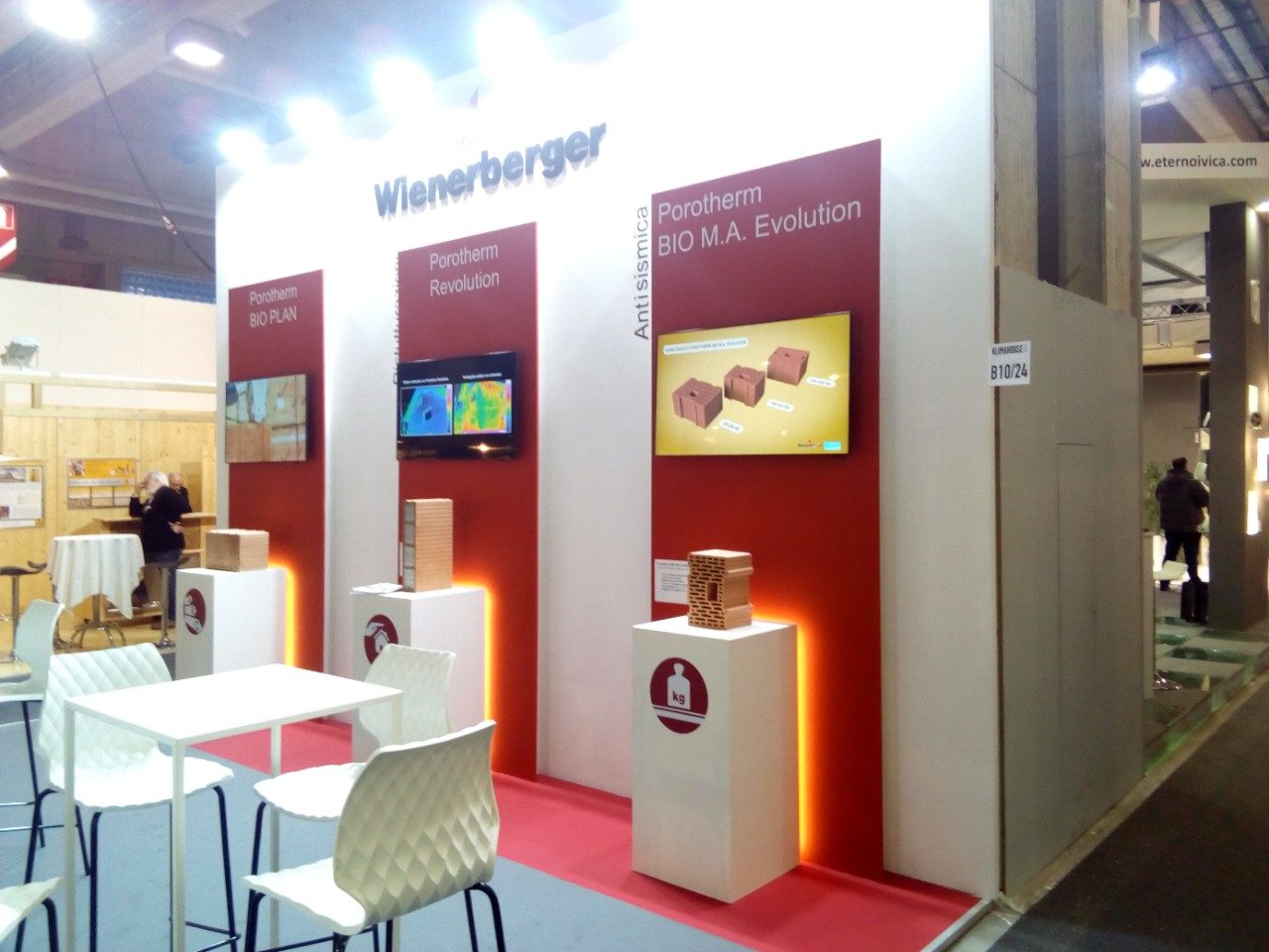 Stand Klimahouse 2018 with 3 blocks