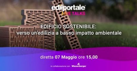 Banner LiveTalks Edificio Sostenibile verso un'edilizia a basso impatto ambientale