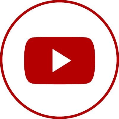 Social media icon for YouTube, video