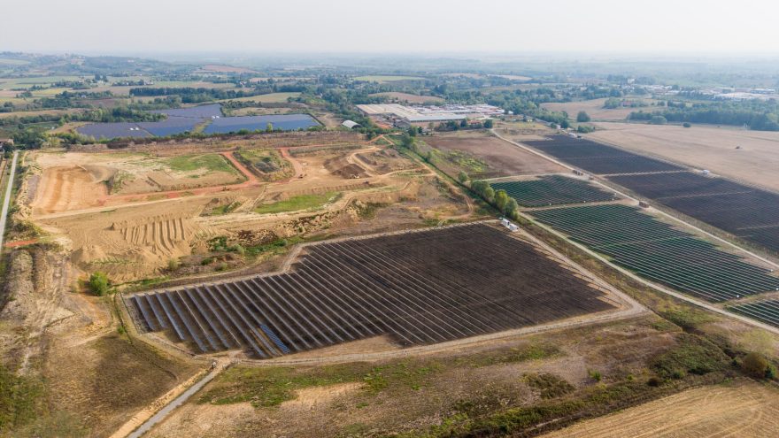 L'impianto fotovoltaico a Valenza