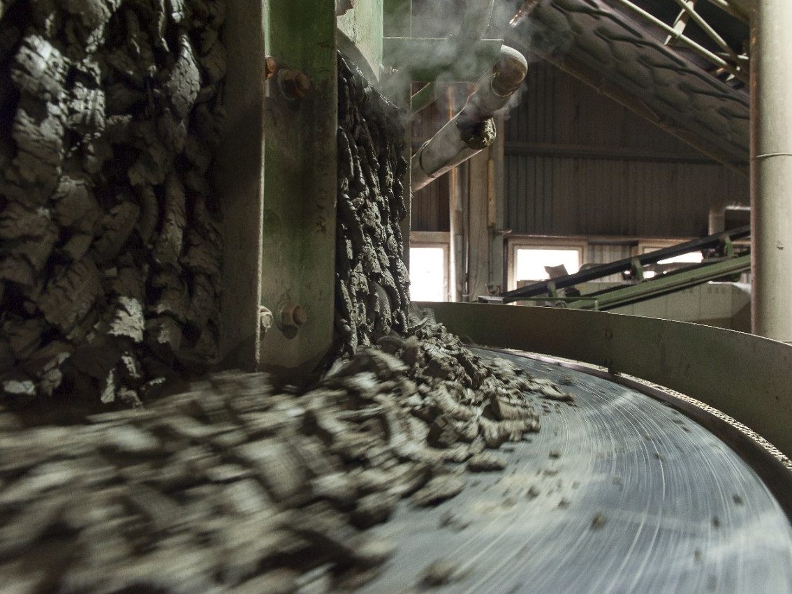 Clay preparation at production plant Hennersdorf, Austria