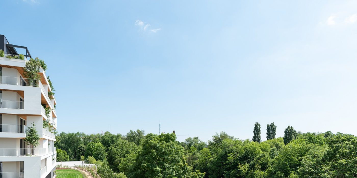 Ca delle Alzaie Treviso Stefano Boeri Architects landscape with green