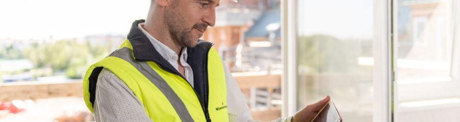 Vertriebsapp auf der Baustelle