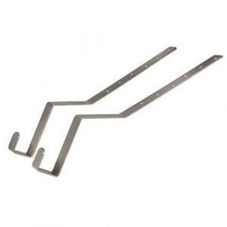 	Coppia di ganci ferma scala inox