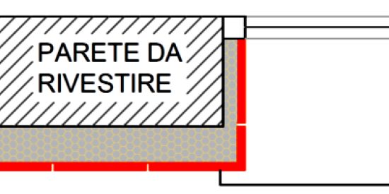 Dettaglio rivestimento imbotte con angolo Terracoat preventivo