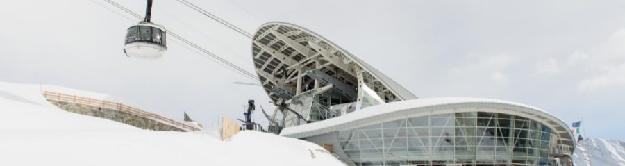 Funivia del monte bianco realizzata in laterizio