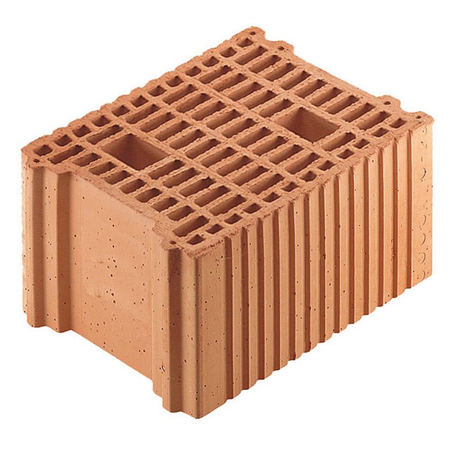 Porotherm BIO PLAN, blocco in laterizio rettificato da 25 cm di spessore per murature portanti. Ideale per realizzare edifici a basso consumo.