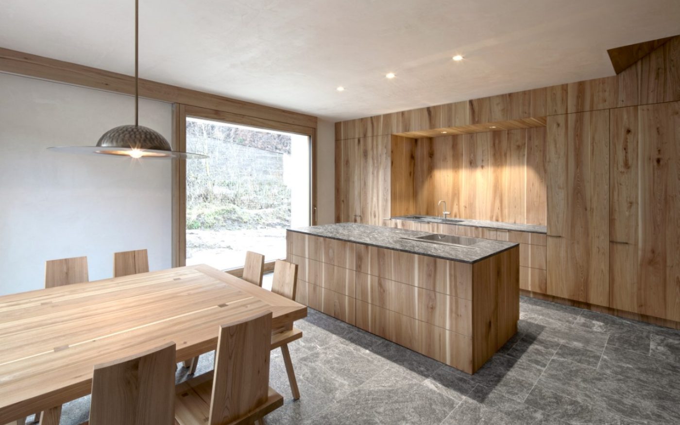House on Rio dei Molini kitchen new construction with Porotherm