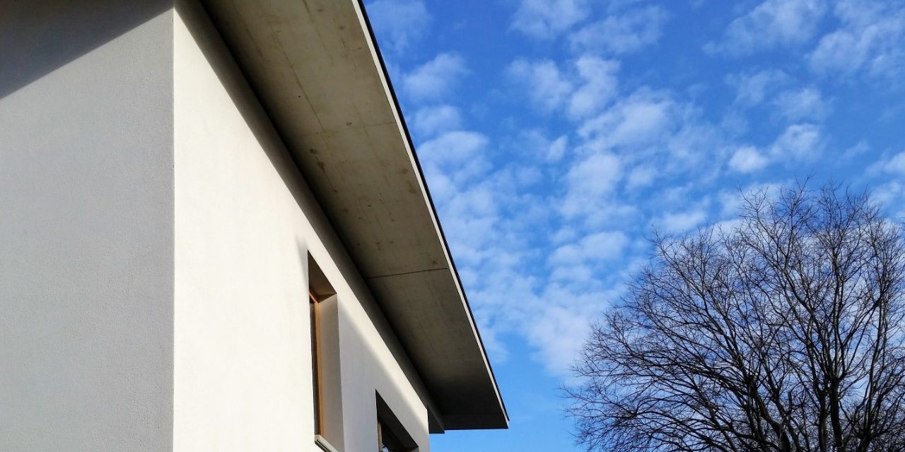 Domus 2020 house wall outside new construction with Porotherm BIO PLAN 38 T