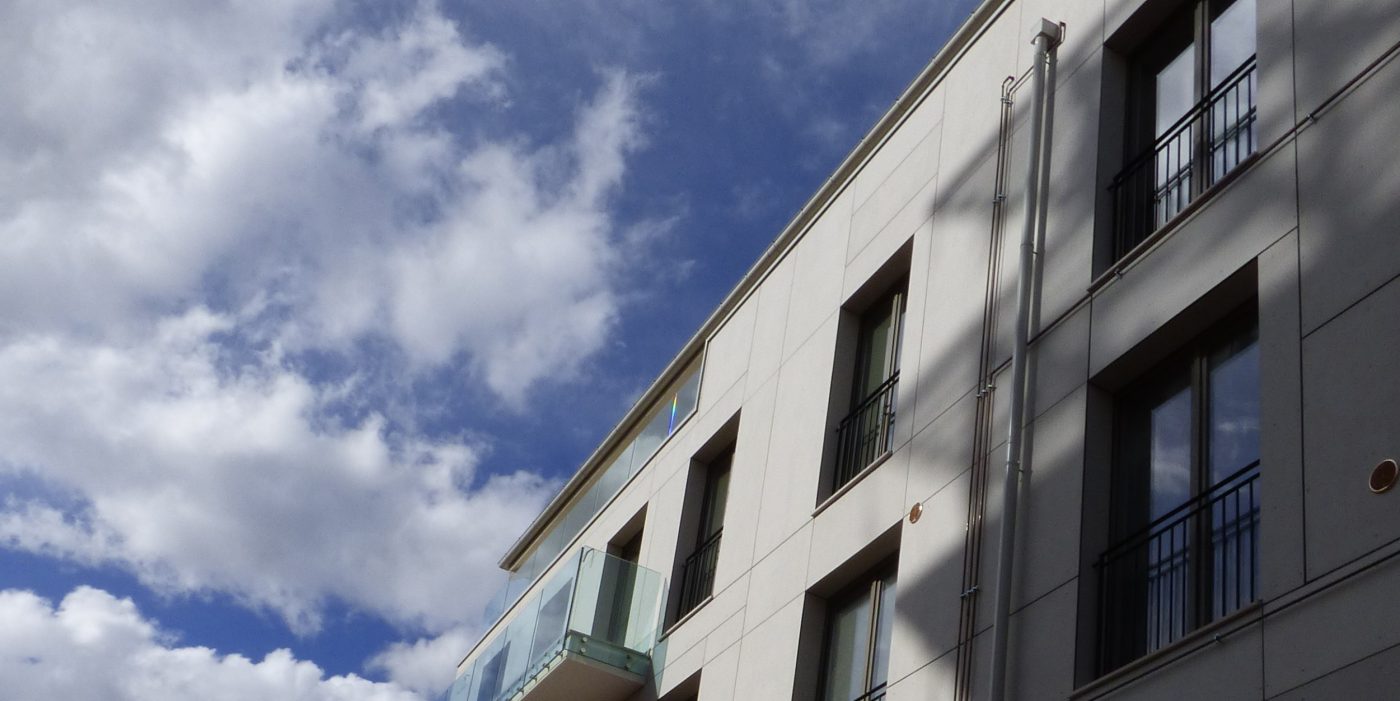 Outside details of renovation residence in the heart of the historic center of Aquila with Porotherm BIO PLAN 38 T-0,09