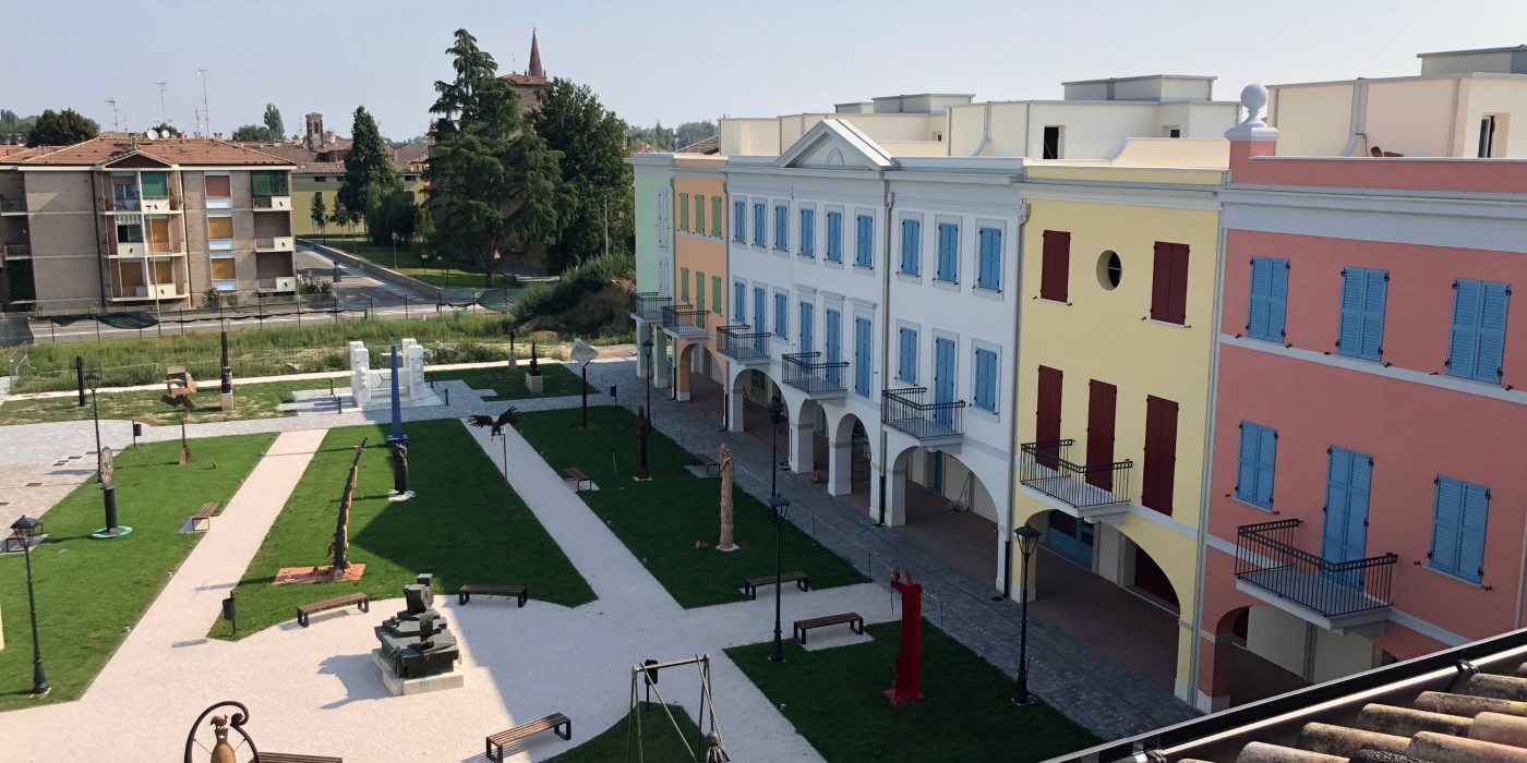 Vista esterna Giardino delle arti a Pieve di Cento