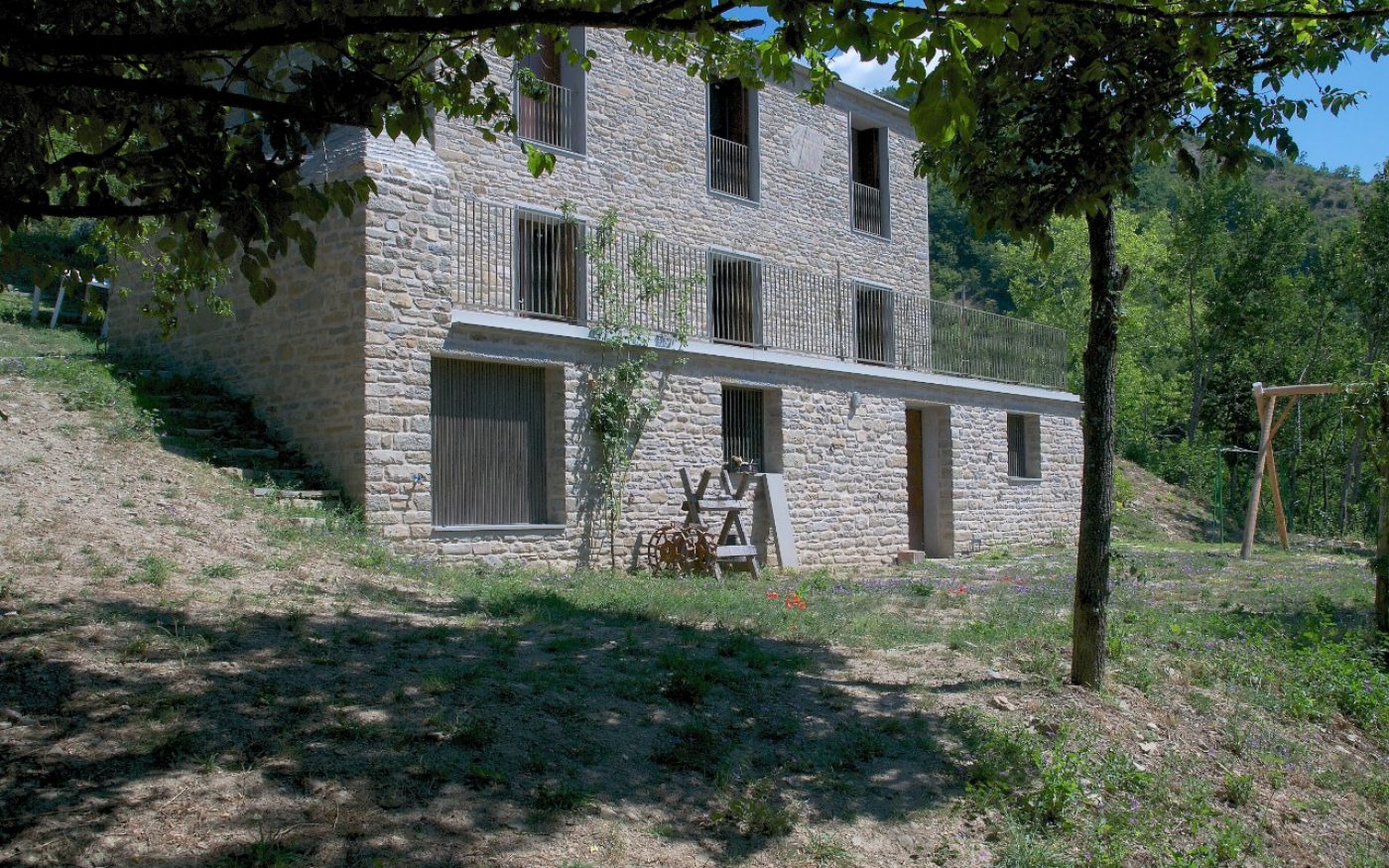 External overview Podere Tiglio renovation with Porotherm