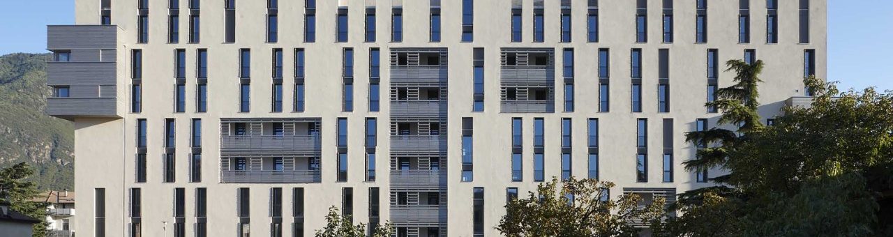 Quartiere Casanova di Bolzano realizzato in laterizio