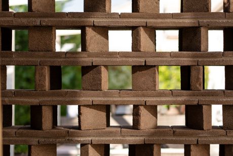 Dettaglio della texture dei mattoni faccia a vista