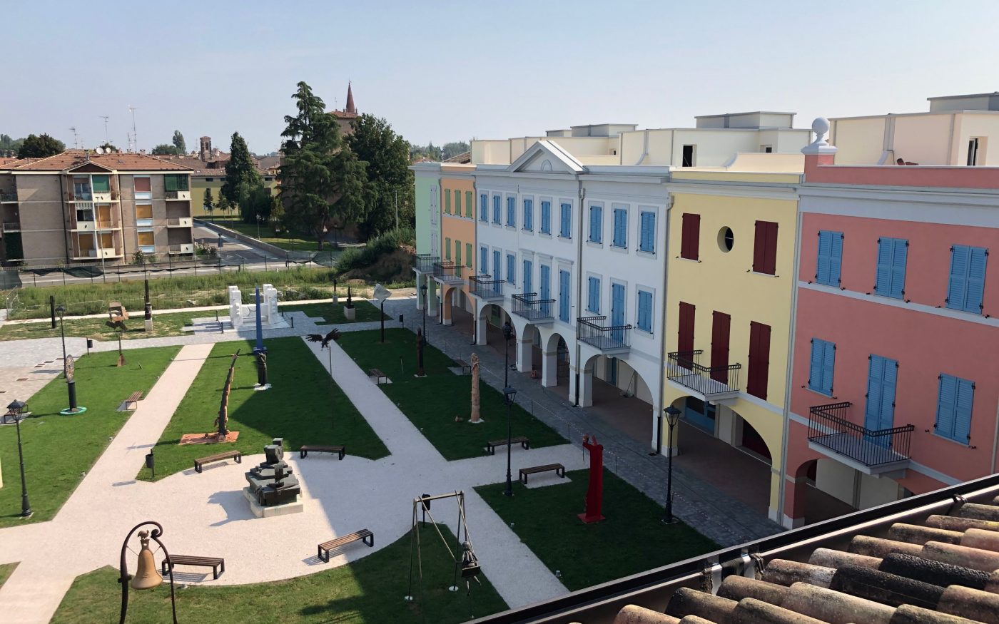 Vista esterna Giardino delle arti a Pieve di Cento