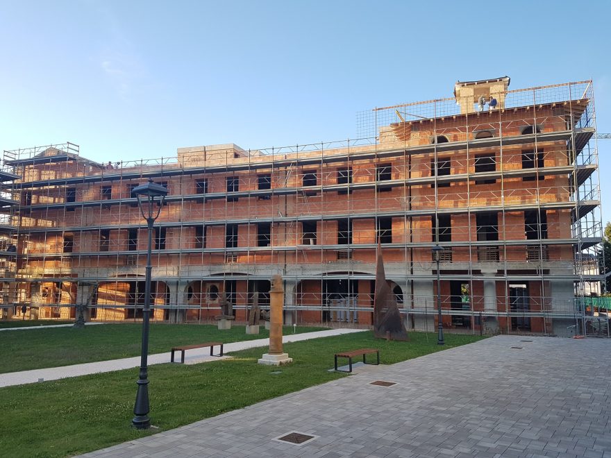 Cantiere Giardino delle arti a Pieve di Cento con Porotherm BIO PLAN