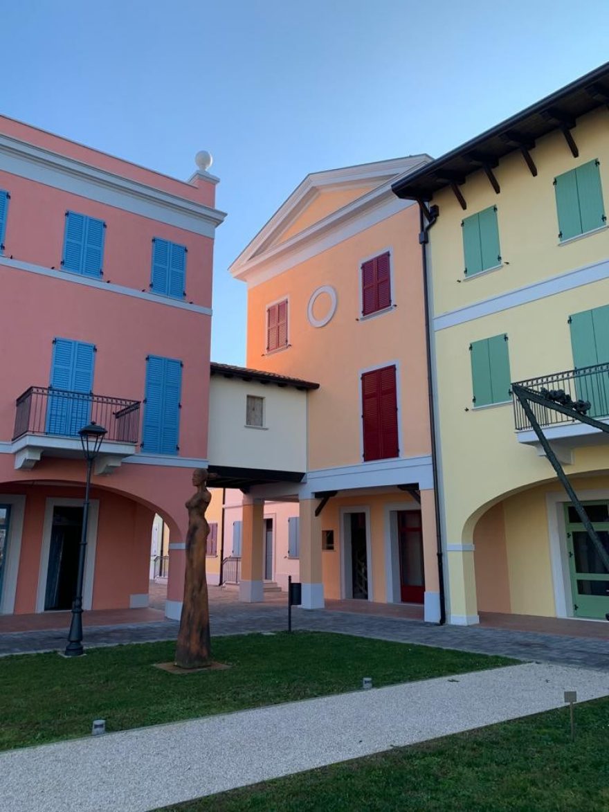 Giardino delle arti a Pieve di Cento vista esterna