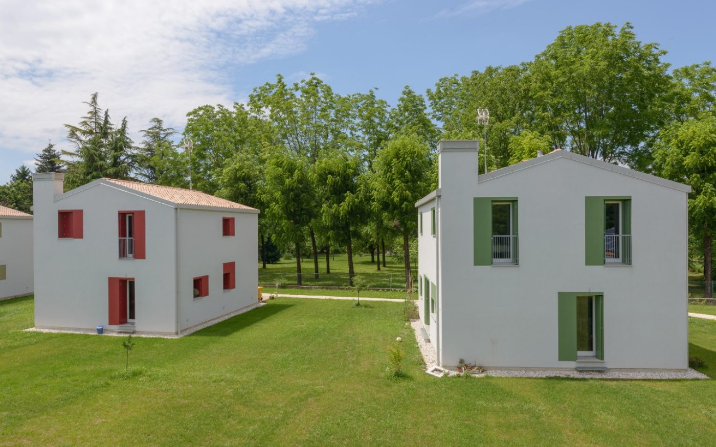 Single family house of co-housind to Villorba of Tamassociati architects new construction with Porotherm BIO PLAN 30