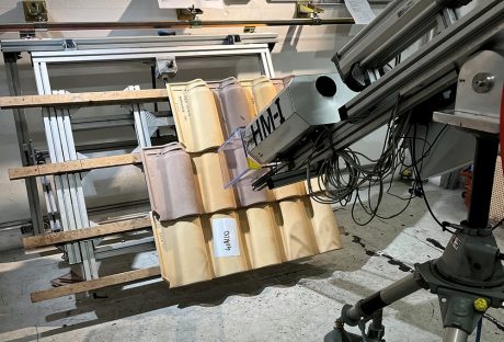 Test di resistenza alla grandine del sistema tetto