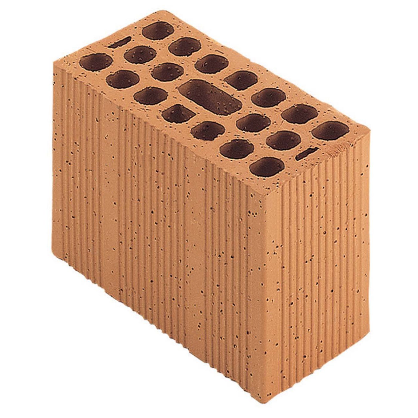 Super, mattoni semipieni a fori verticali da 12 cm di spessore.