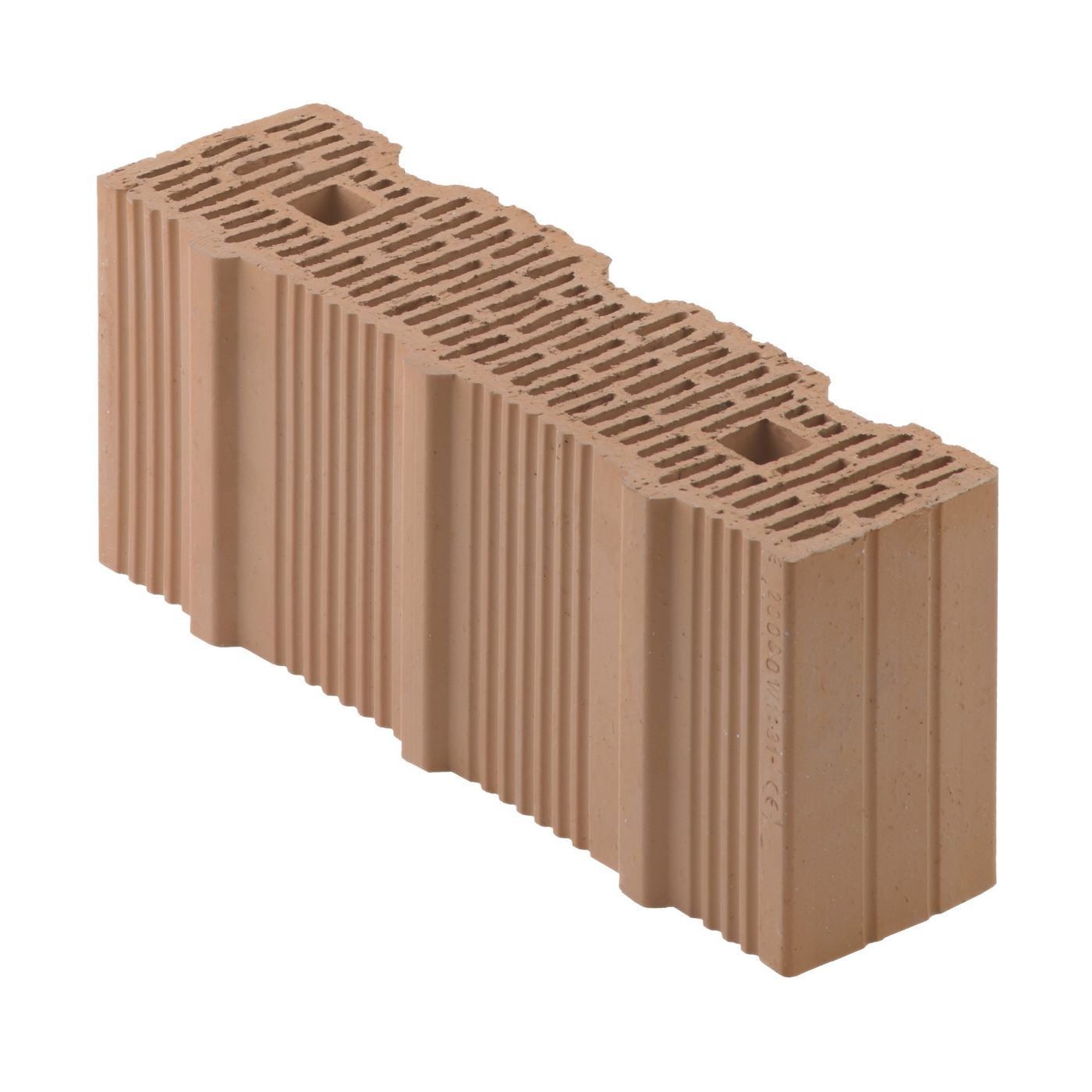 Porotherm BIO inc, mezzo blocco in laterizio a incastro BIO da 44 per murature da tamponamento.