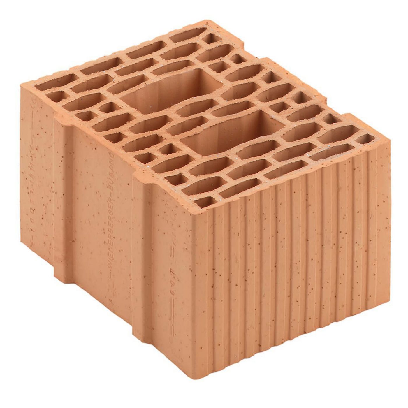 Blocco in laterizio a incastro BIO da 30 cm di spessore e 19 cm cm di altezza per murature da tamponamento. Isolamento termico e sano nel rispetto dell'ambiente