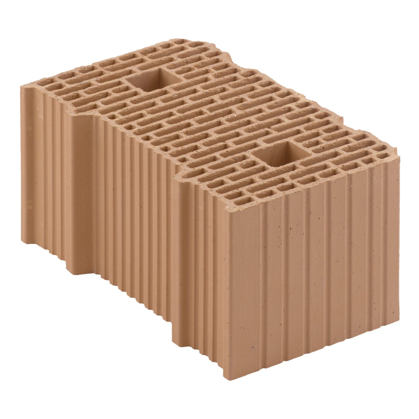  Blocco in laterizio a incastro BIO da 41 cm di spessore e 19 cm di altezza per murature portanti antisismiche. Garantisce un isolamento termico e sano nel rispetto dell'ambiente.