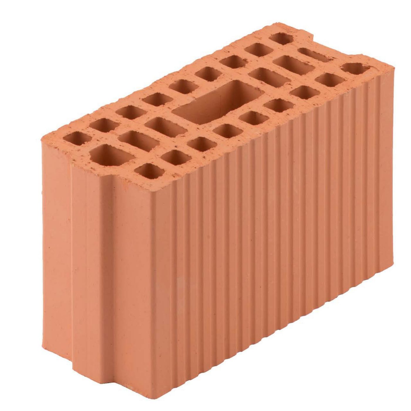 Blocco semipieno a incastro BIO da 12,5 cm di spessore e 19 cm di altezza