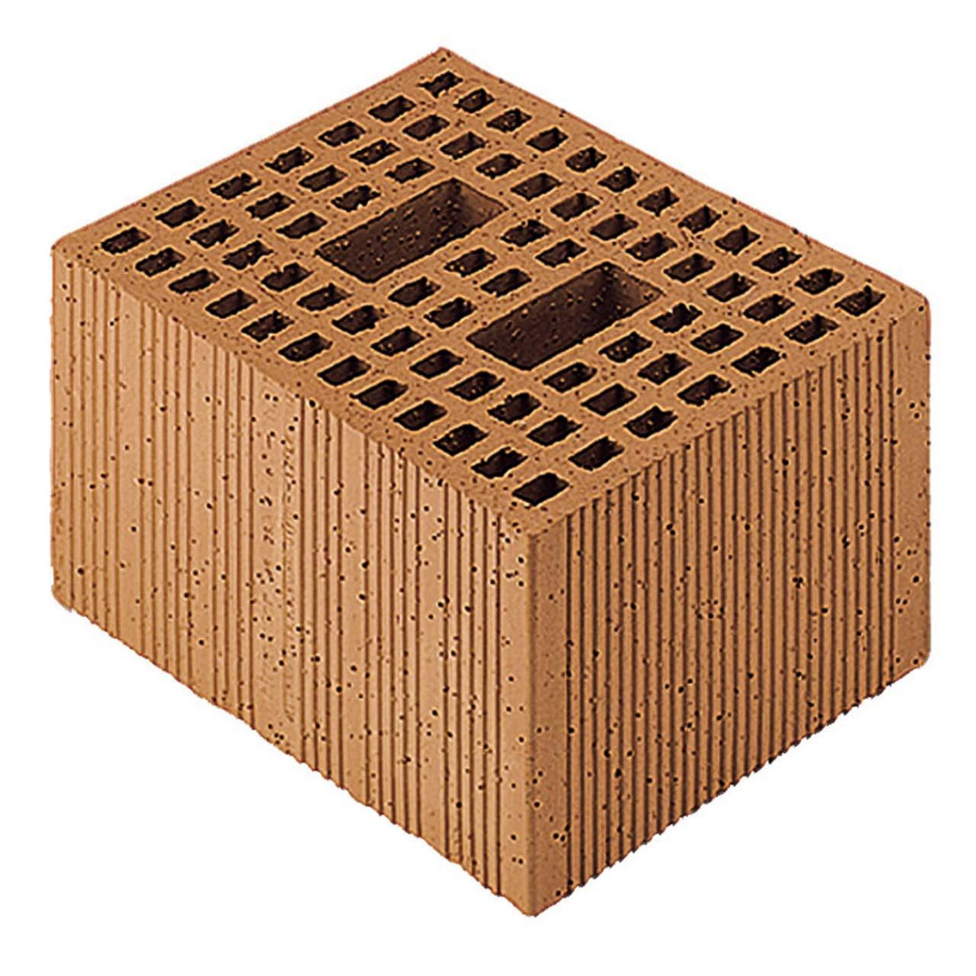 Blocco in laterizio BIO modulare per murature portanti antisismiche da 30 e 25 cm di spessore , altezza 19 cm.  Isolamento termico ed acustico ottimale.