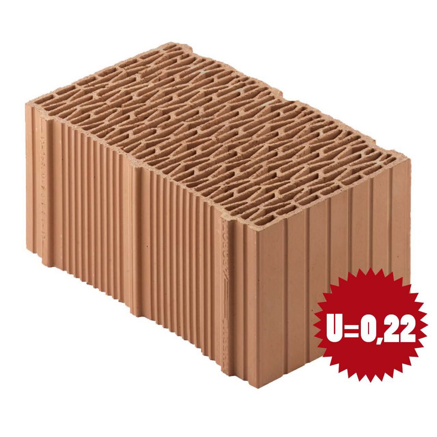 Single product shot of Porotherm BIO PLAN 38x25x19,9 T-0,09 FEL