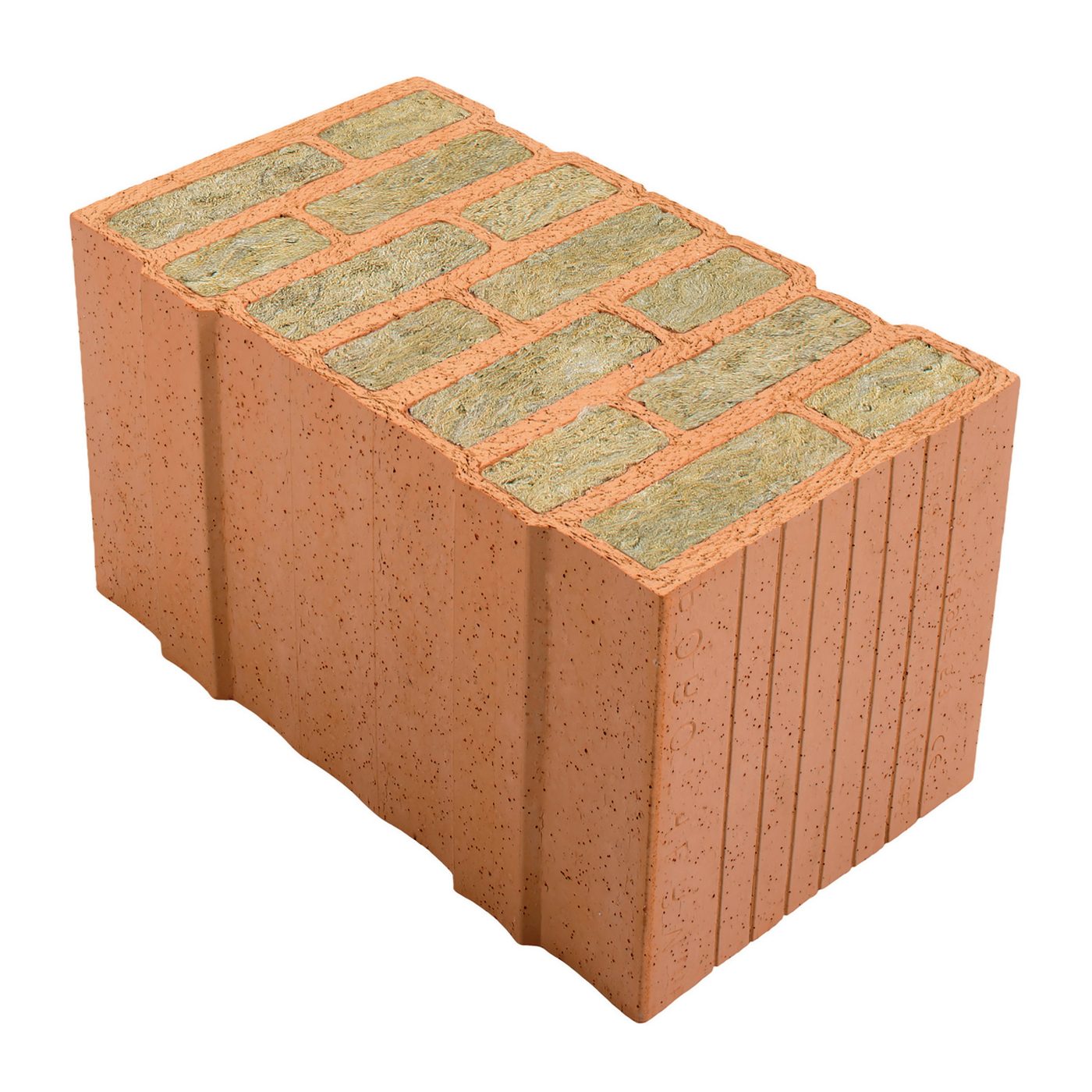 Single product shot of Porotherm PLANA+ 44x25x24,9 0,06